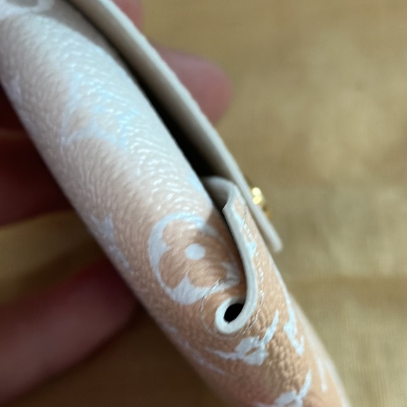 Louis Vuitton by the pool peach pochette kirigami pm pouch card case coin purse - Picture 9 of 15